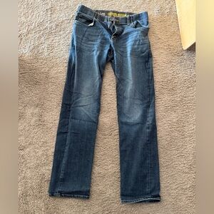 Lee Men's Dark Blue Straight Jeans